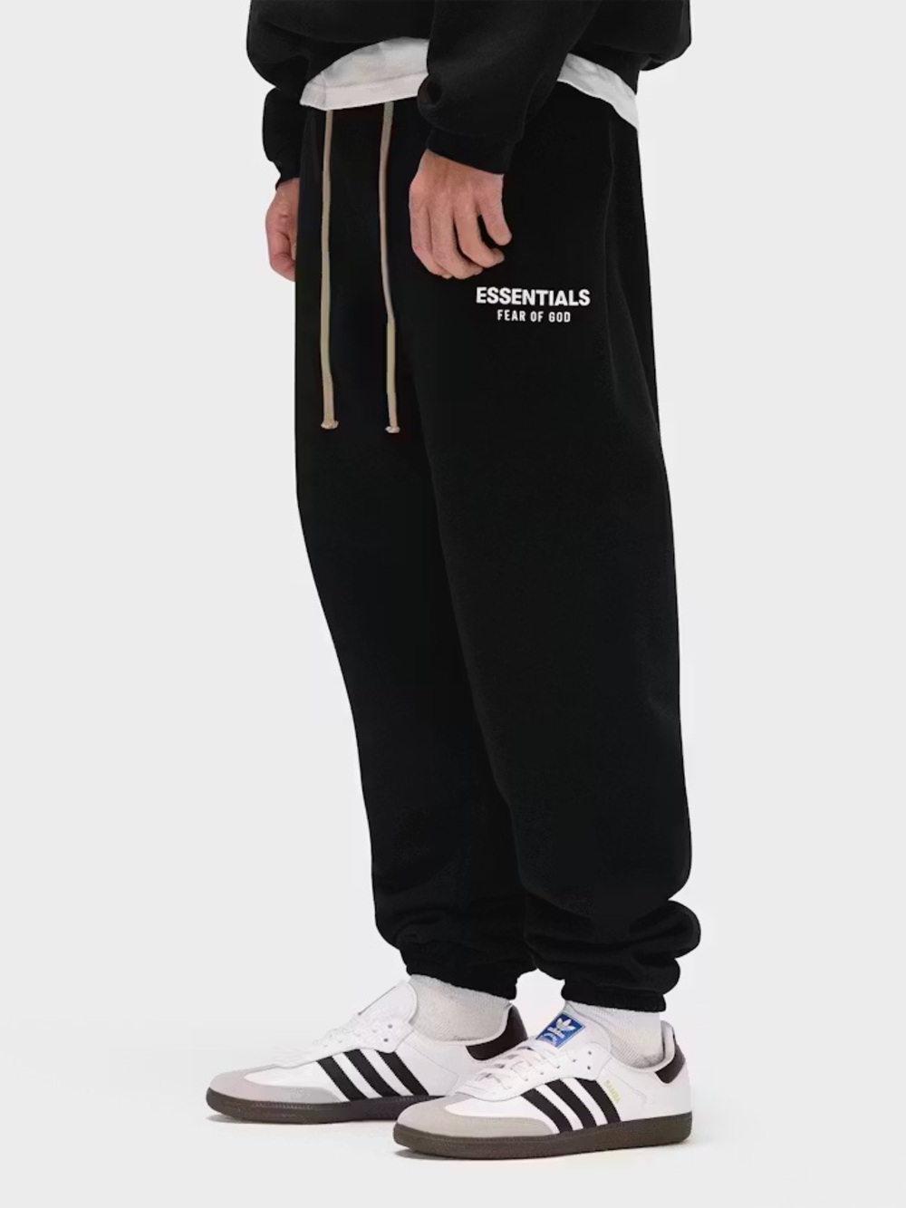 FEAR OF GOD ESSENTIALS FLEECE SWEAT-PANT BLACK - M